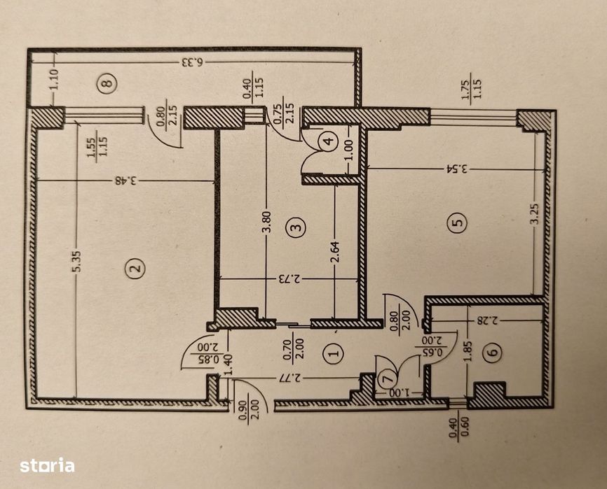 Apartament 2 camere, decomandat, B-dul Bucuresti (ID:T510)