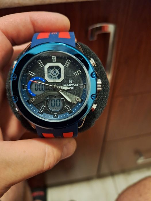 Vand ceas bărbătesc. Curea silicon.