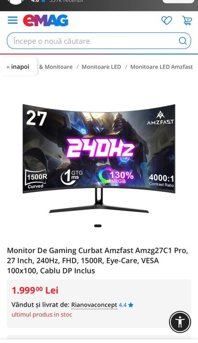Monitor curbat AMZFAST