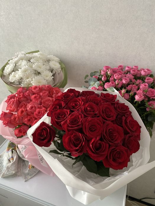 Цветы букеты разные виды