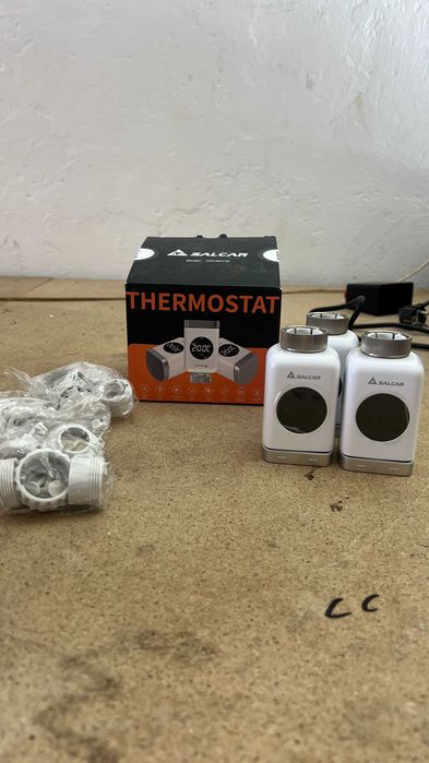 Termostat inteligent calorifer SALCAR TRV801W – Set 3 bucăți (WiFi, Alexa/Google)