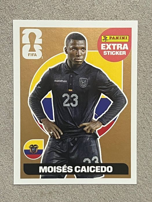 Moises Caicedo Extra sticker Panini