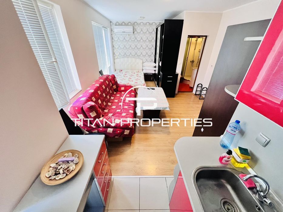 Дава се под наем Едностаен апартамент в Бургас, Сарафово - 30 кв.м за 255 € - Снимка #1