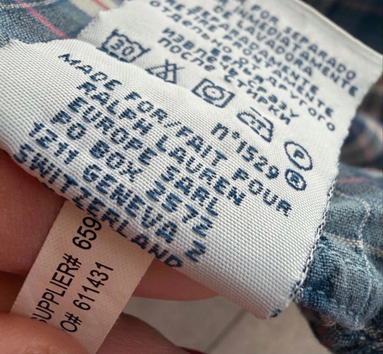 Camasa Polo Ralph Lauren in carouri 100% bumbac marimea L