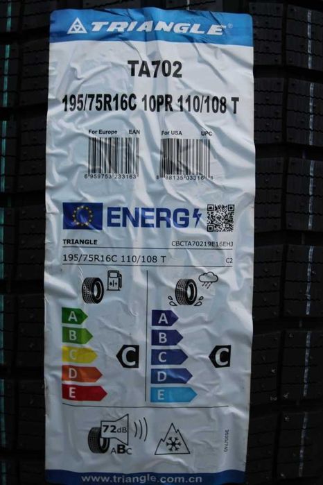 Anvelope noi 195/65R16C Triangle, All Season, DOT 2025