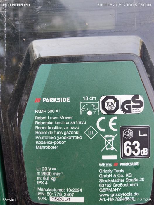 Robot de tuns gazonul Parkside