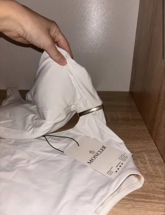 Costum de baie alb M oncler calitate premium
