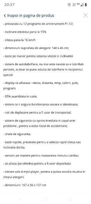 Banda de alergat fittronic T5000