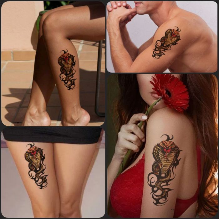 Временные Тату Безопасная Переводные. Выглядит как настоящяя Татуировк