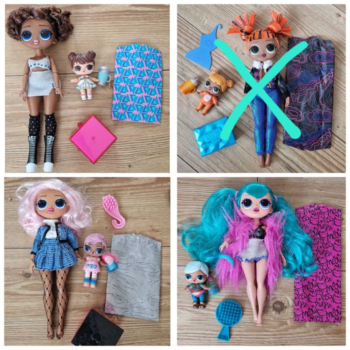 Голяма колекция на LoL OMG и Rainbow high кукли