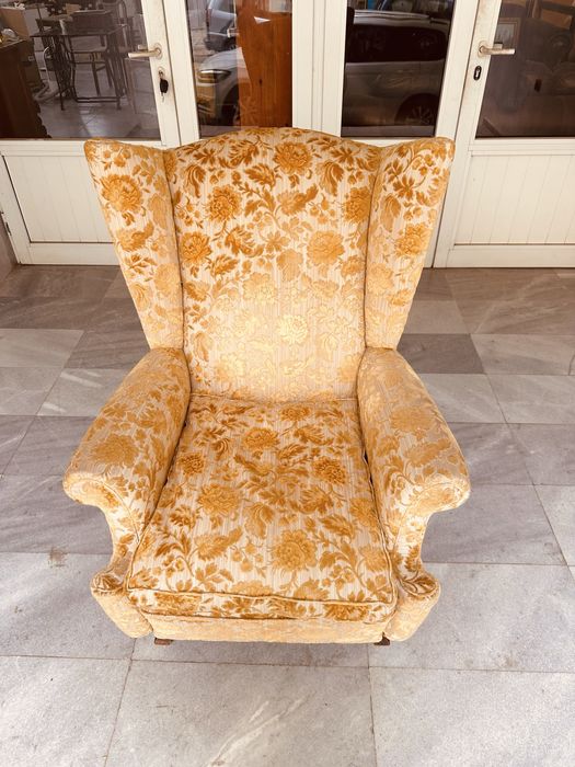 Винтидж италианско кресло – стил Bergère / Wingback