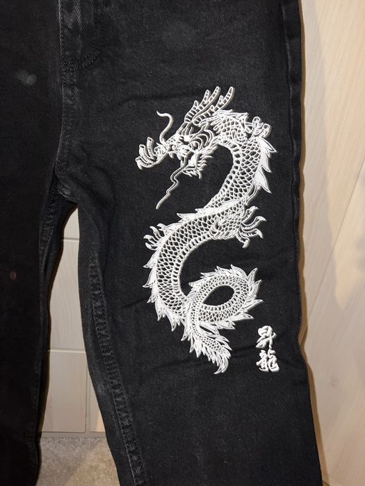 Blugi DAMA Imprimeu Dragon Trendyol