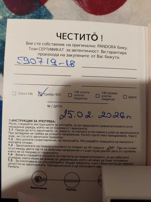 Гривна "Pandora"