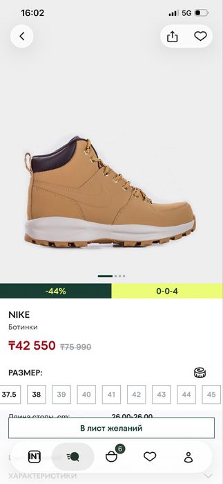 Мужские ботинки Nike