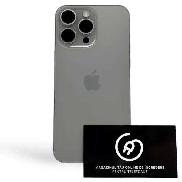 iPhone 15 Pro Max 92% 256Gb Natural Ca Nou +24 Luni Garanție/ApplePlug