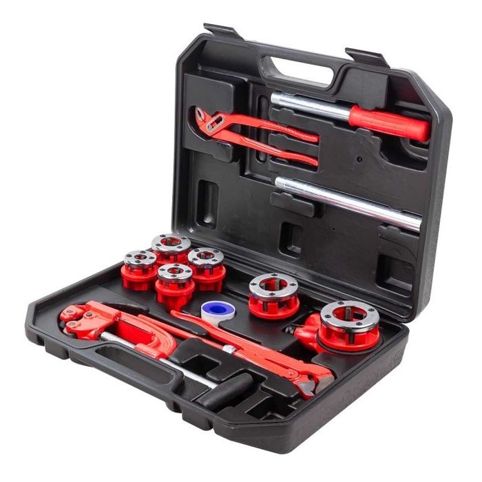 Винторезка с комплект инструменти 12 части ForceKraft