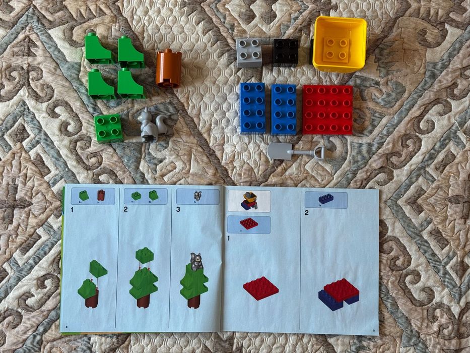 LEGO DUPLO Tren cu Aburi Electric + Extensie Pod (#10874 + #10872)