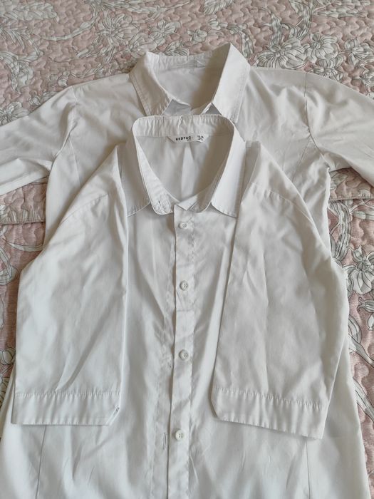 Zara  и Red tag. Продаю белые блузки хорошего кроя. Б.у.но в отличном