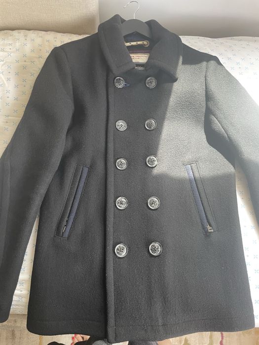 Вълнено палто SUPERDRY