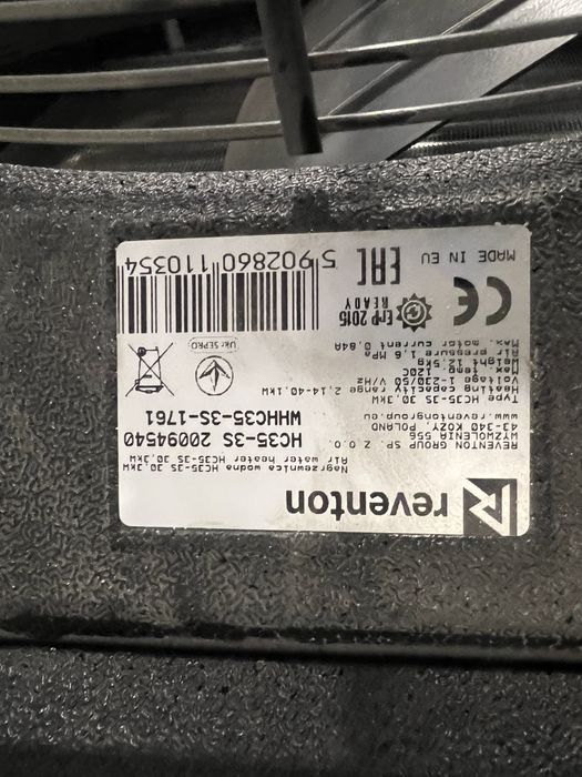 Aeroterma industriala  Reventon HC35-3S – 30 kW