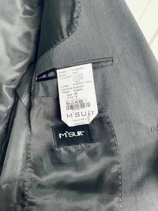 Официален мъжки костюм вълна