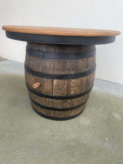 Masa din butoi de lemn decor rustic