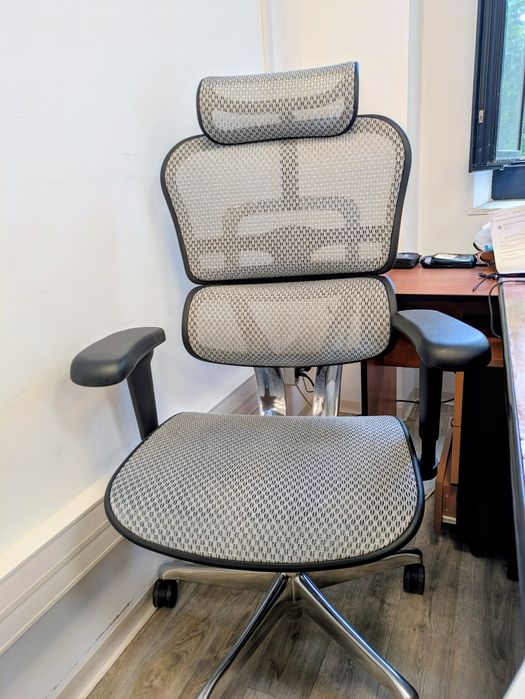 Scaun ergonomic Ergohuman ULTRA (Generația a 2-a), Cadru Negru, T Grey Mesh
