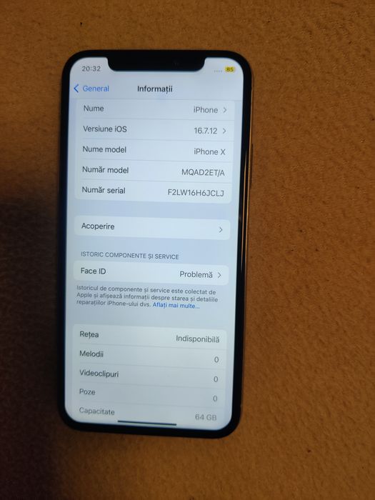 Vând iPhone X alb  că nou ,Brasov