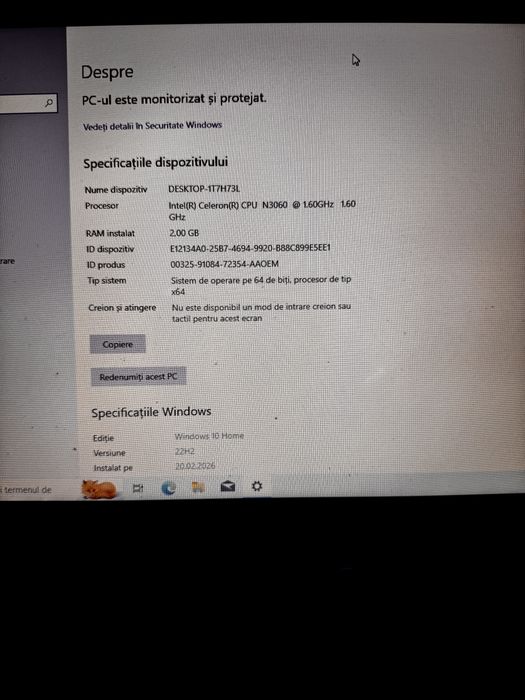 HP Stream 14 – Laptop ușor și portabil