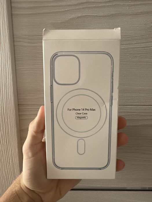 Прозрачный чехол magsafe на 14 pro max