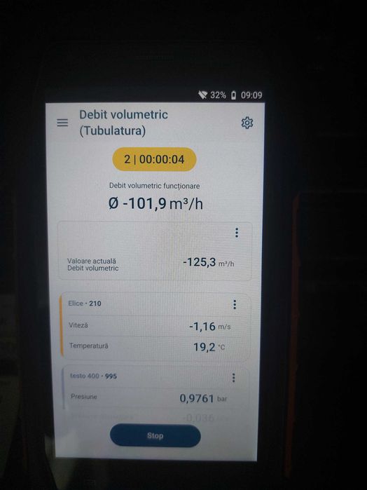 Set Testo 400  pentru viteza aerului cu sonda cu fir cald