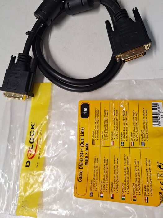Delock Germany cablu DVI-D 24+1 Dual Link nou