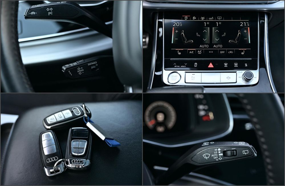 Audi q8 09/2018 s line  interior exterior extra full alb/negru