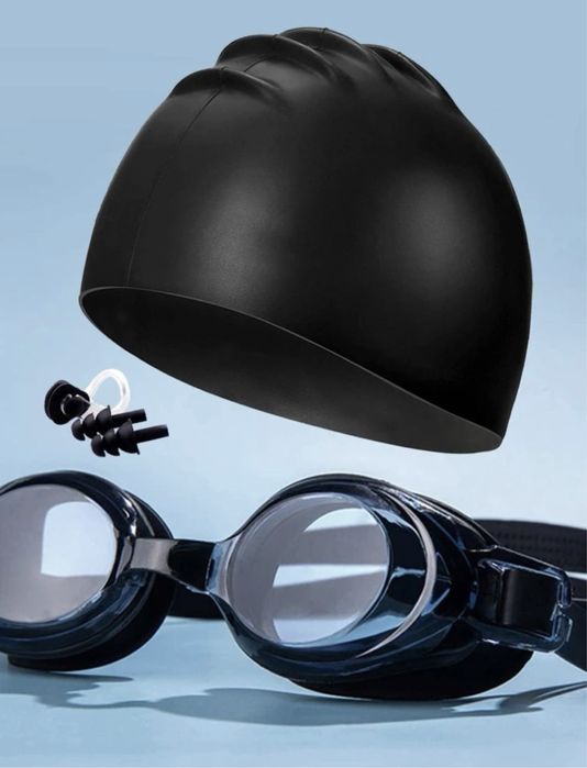 Vând set cu 5 accesorii reglabile pentru înot culoare neagră
