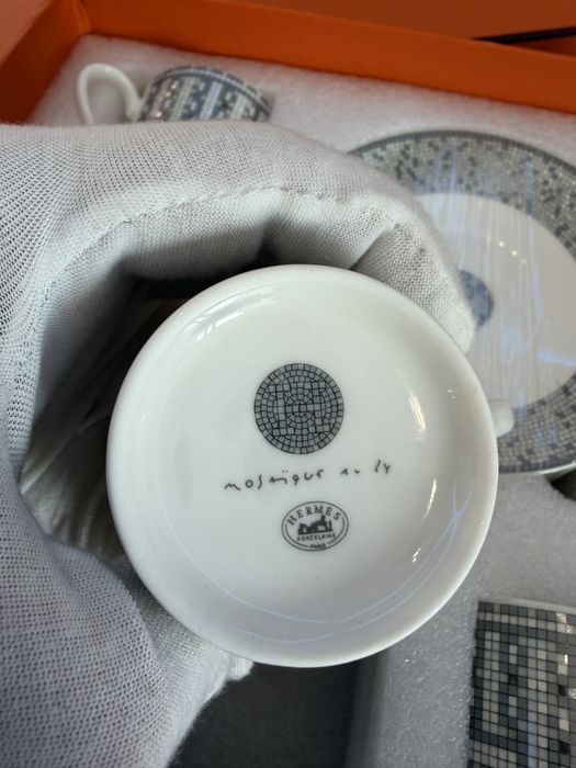 Hermes Mosaique Au 24 комплект сет за кафе