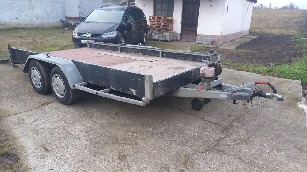 Remorca 2500kg platforma trailer utilaje
