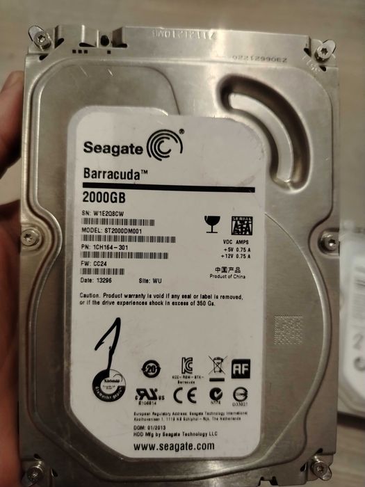 Хард диск 2ТБ два броя Seagate