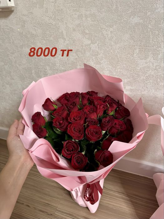 Букеты розы от 5000 тг