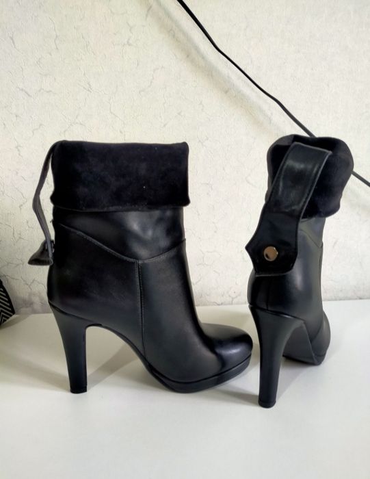 Полусапожки новые кожаные