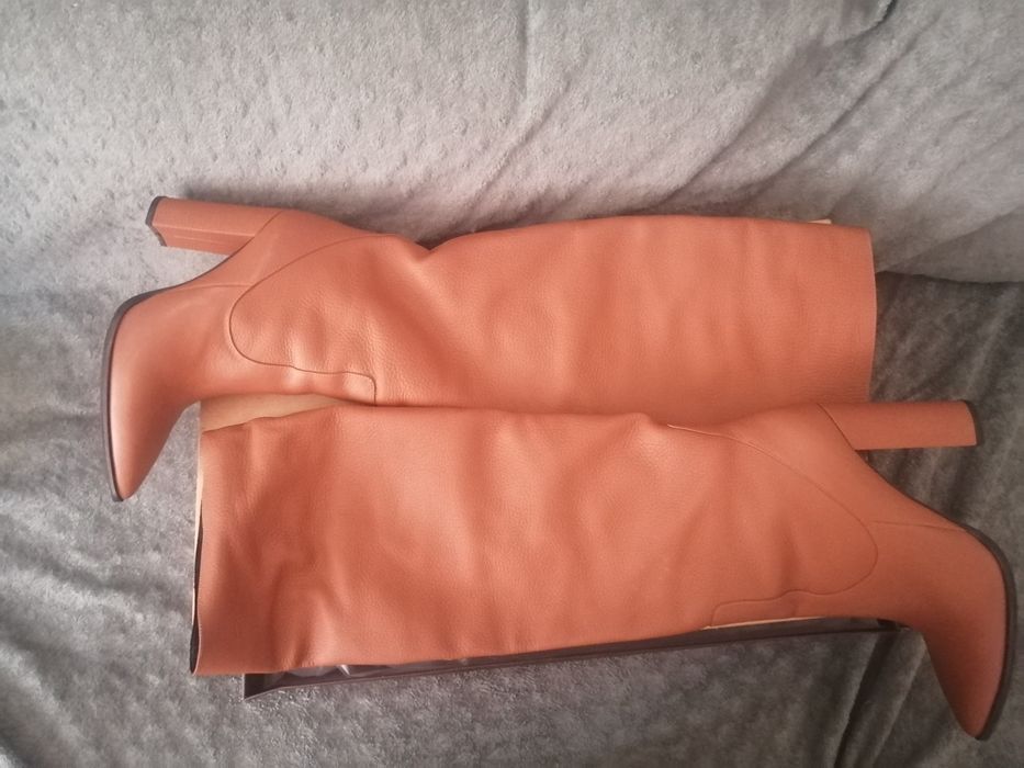 Обувь, сапоги кожаные