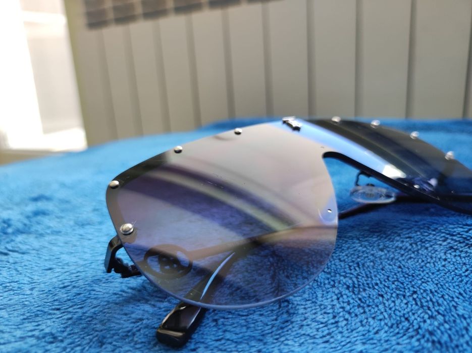 Burberry rimless shield sunglasses