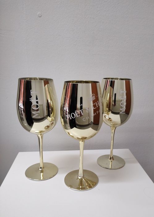 Moet&Chandon Gold Ice Imperial стъклени чаши златни 6 бр