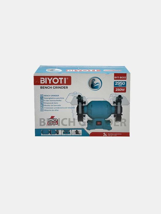 Точильно-шлифовальный станок Biyoti BYT-BG02, 250 ватт, 150мм
