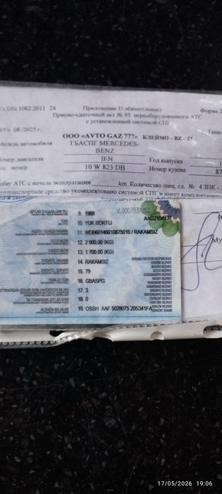 Mers 1988 yil sotiladi 6800 $ kelishiladi ishga tayyor mayor beznomer