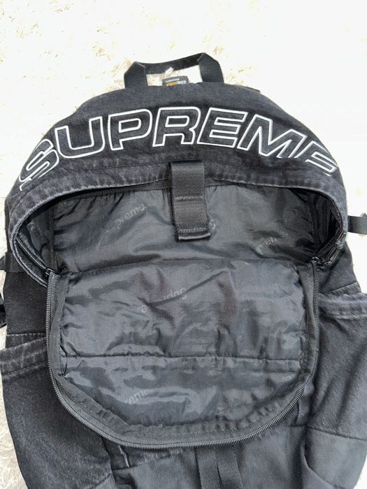 Supreme denim backpack