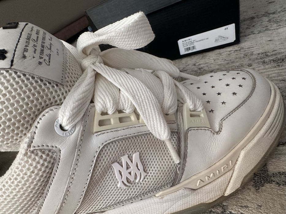 Amiri logo plaque mesh sneakers