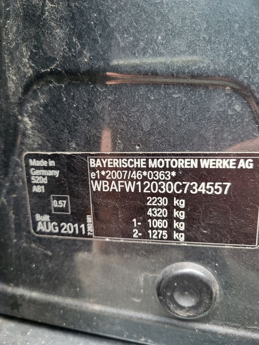 Piese auto bmw f10 motor n47d20c 184cp