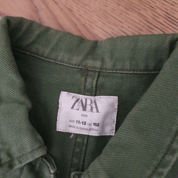 Jacheta denim Zara 11-12 ani, khaki