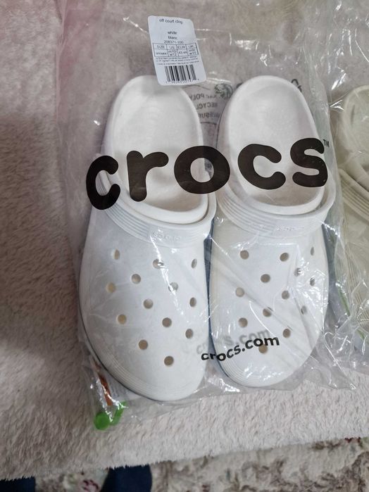 Crocs | Saboti Barbati | Crocband Of Court Clog | Alb, Bej | 43-44 EU