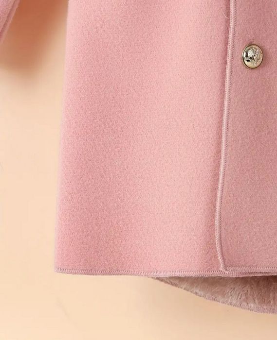 Palton elegant pt fetițe Roz prăfuit